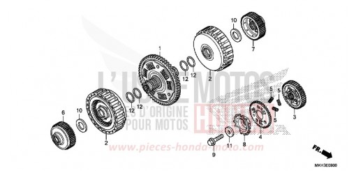 EMBRAYAGE ADV750J de 2018